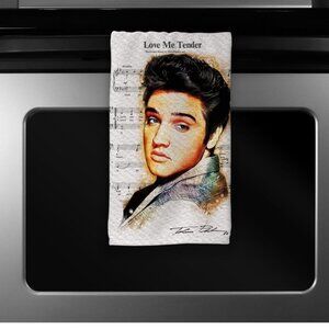 Elvis Presley Love Me Tender Microfiber Kitchen Towel
